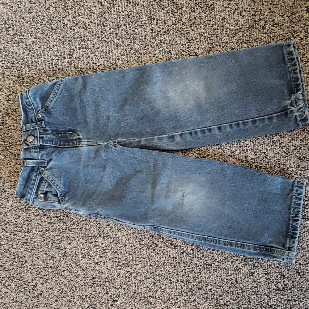 2 items: Sonoma Black jeans and Wrangler blue jeans size 4t